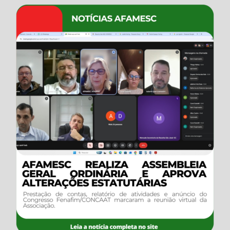 AFAMESC realiza Assembleia Geral Ordinária e aprova alterações estatutárias